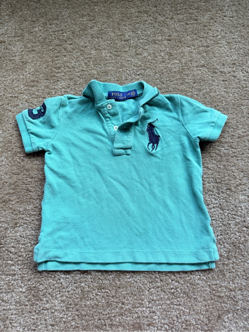Polo by Ralph Lauren Kids Mint Green Short Sleeve big polo Shirt Sz 2